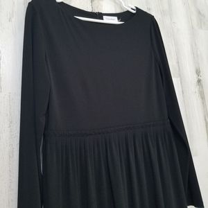 Calvin Klein black long sleeve dress, size 12